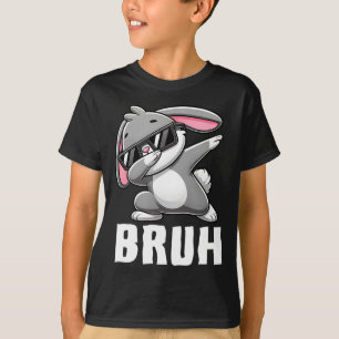 Camiseta Dabbing Bunny Bruh Meme Día de Pascua Dab Jóvenes