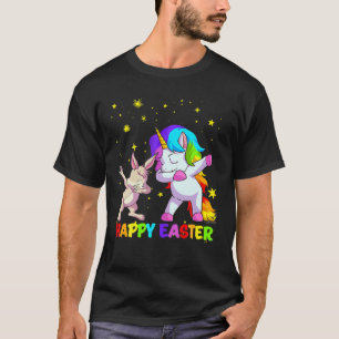 Camiseta Dabbing Bunny Dabbing Unicorn Feliz Día de Pascua