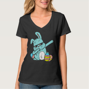 Camiseta Dabbing Bunny Rabbit Egg Hung Easter