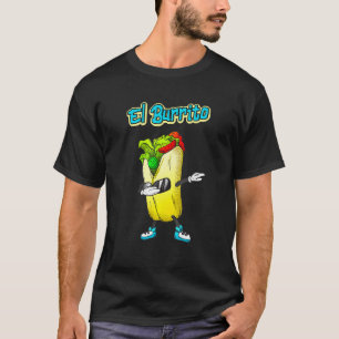 Camiseta Dabbing Burrito Tortilla Mexicana