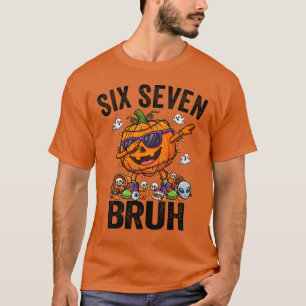 Camiseta Dabbing Calabaza Seis Siete Hermano 6 7 Halloween 