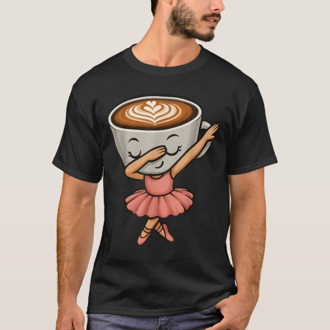 Camiseta Dabbing Cappuccino Ballerina Cute Italiana Brainro (Anverso)