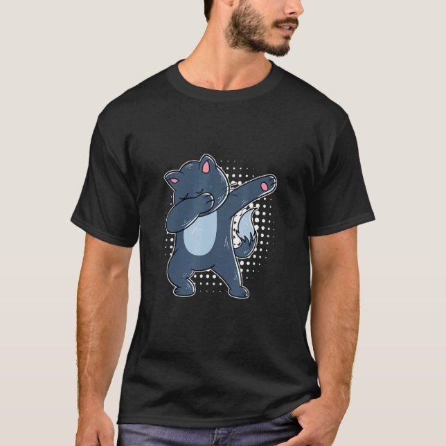 Camiseta Dabbing Cat Dab Dance Dabbing Cat (Anverso)