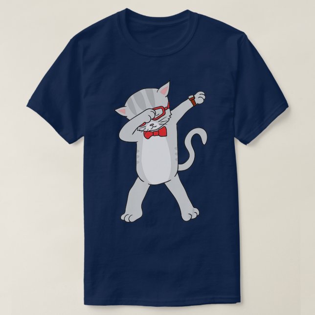 Camiseta Dabbing Cat Funny Dab Gift Cat Ee (Diseño del anverso)