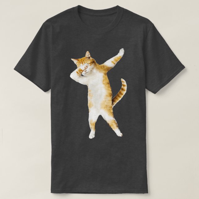 Camiseta Dabbing Cat Kitten Funny Dab Guay Dance Kitty (Diseño del anverso)