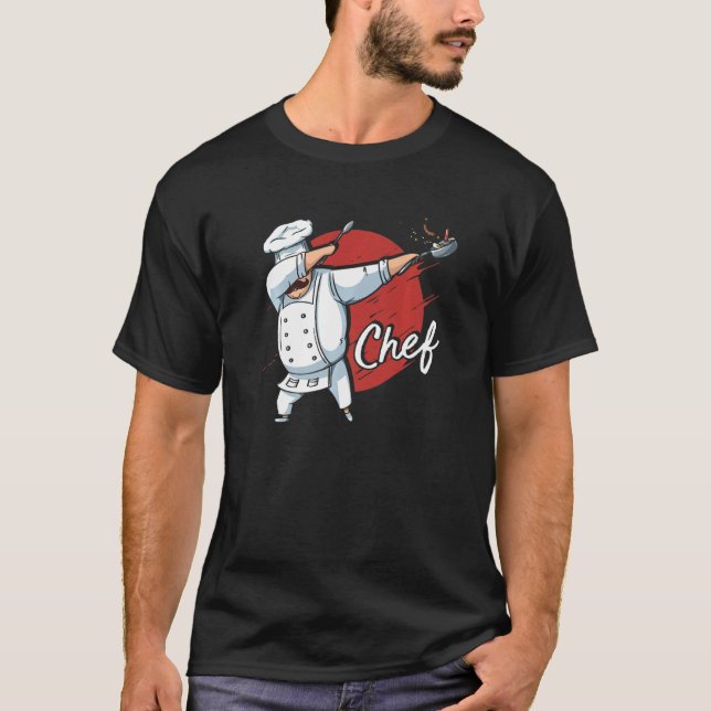 Camiseta Dabbing Chef Japan Flag Chef Cook (Anverso)