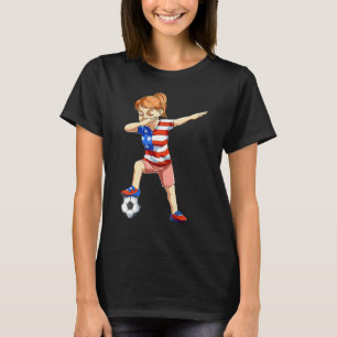 Camiseta Dabbing Chica de fútbol Dab Chica de fútbol Dabbin