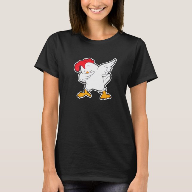 Camiseta Dabbing Chicken I Dance Rooster Farmer (Anverso)