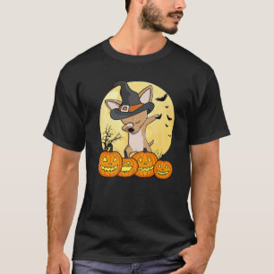 Camiseta Dabbing Chihuahua Dab Dance Funny Dog Halloween Gi