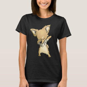 Camiseta Dabbing Chihuahua Larga danza de perro con salsa