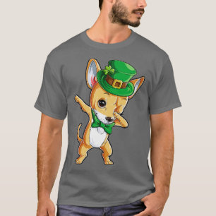 Camiseta Dabbing Chihuahua Leprechaun St Patricks Day for