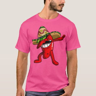 Camiseta Dabbing Chili Pepper Shirli hoy Hot Jalapen