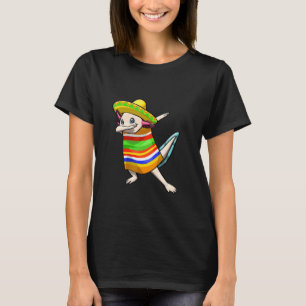 Camiseta Dabbing Cinco De Mayo Axolotl Pez Mexicano Anfibio