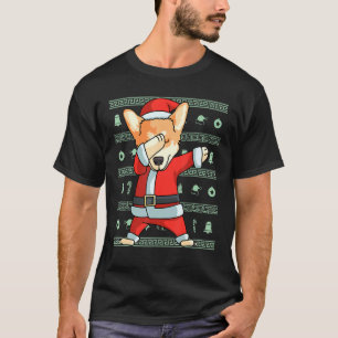 Camiseta Dabbing Corgi Navidades Dab Dance