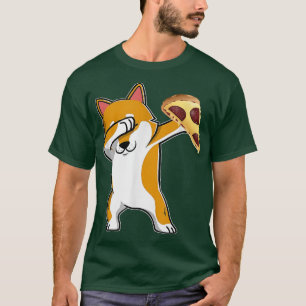 Camiseta Dabbing Corgi Pepperoni Pizza Puppy Dog Dance Funn