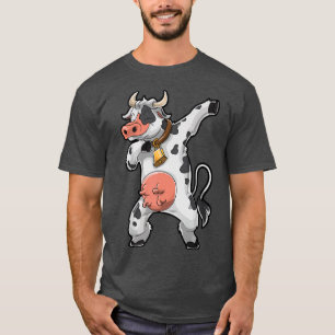 Camiseta Dabbing Cow Funny Farmer Farm Niños Chicas Dab