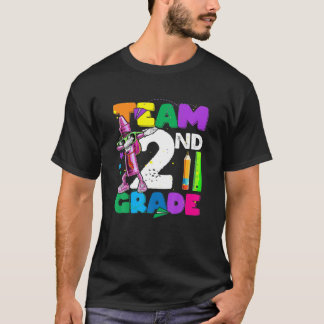Camiseta Dabbing Crayon Team 2º Grado De Vuelta Al Colegio