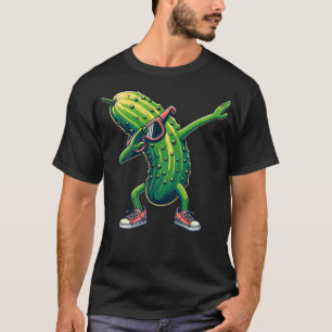 Camiseta Dabbing Cucumber Pickle Lover Cute Fundido