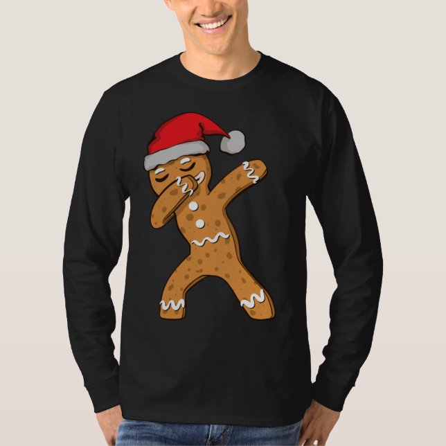 Camiseta Dabbing Dab Gingerbread Man Navidades (Anverso)