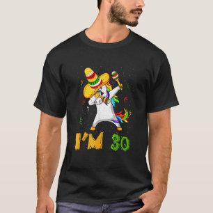 Camiseta Dabbing Dab Unicorn Edad 30 años Nacimiento Cinco