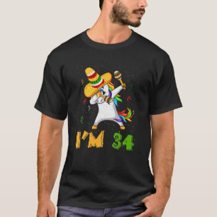 Camiseta Dabbing Dab Unicorn Edad 34 años Nacimiento Cinco