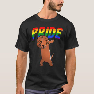 Camiseta Dabbing Dachshund Orgullo Gay Lesbiana Bisexual Lg