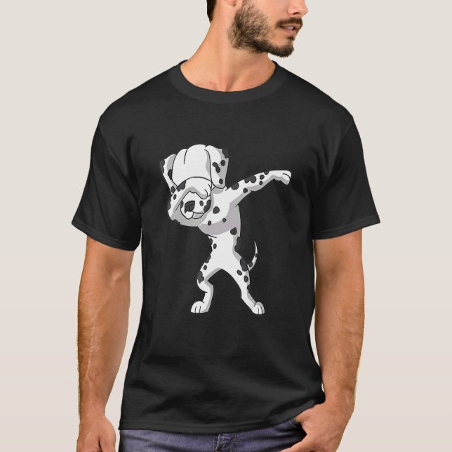 Camiseta Dabbing Dalmatia Dog Dab Dance (Anverso)