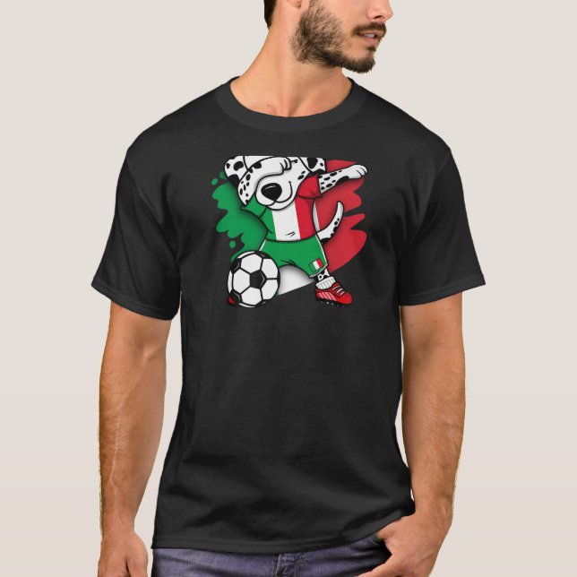 Camiseta Dabbing Dalmatia Hinchas de fútbol de Italia Jerse (Anverso)