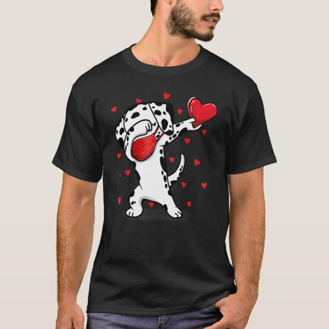 Camiseta Dabbing Dalmatia y la máscara facial Dab Dance Fun (Anverso)