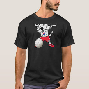 Camiseta Dabbing Dalmatian Dog Corea del Sur Voleibol jinet