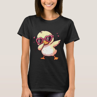 Camiseta Dabbing Dance Duck Heart Sungles