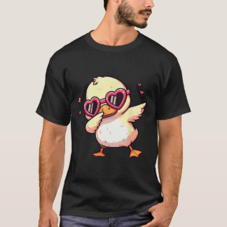 Camiseta Dabbing Dance Duck Heart Sungles