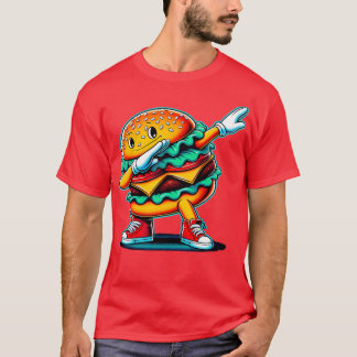 Camiseta Dabbing Dancing Burger Funny Hamburger Food Foodie