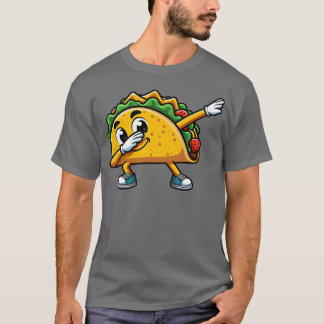 Camiseta Dabbing de tacos Comida rápida Diversión amigos