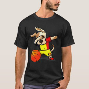 Camiseta Dabbing Dog Bélgica Baloncesto Bandera Belga Depor