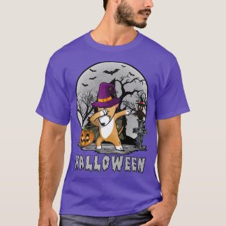 Camiseta Dabbing Dog Halloween Bull Terrier Dab Gorra WWW C