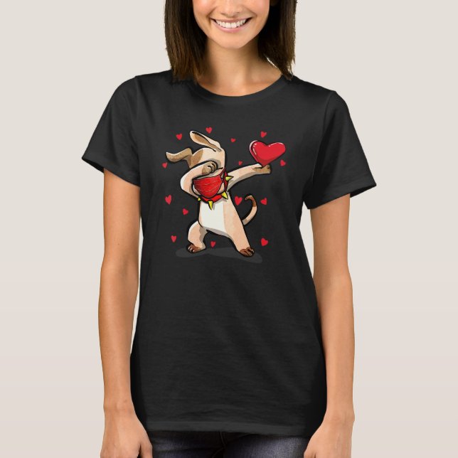 Camiseta Dabbing Dog Wee Face Mask Dab Dance Funny Valer (Anverso)