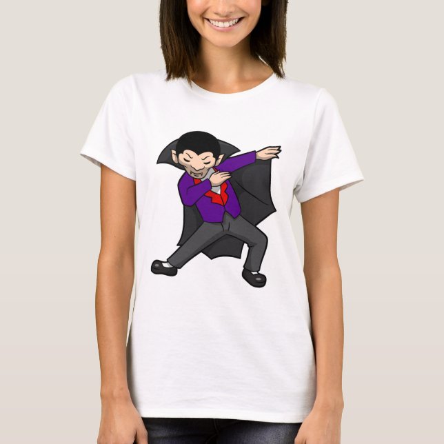 Camiseta Dabbing dracula vampiro de halloween (Anverso)
