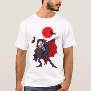 Camiseta Dabbing Dracula Vampiro Halloween Count Dabula Gif