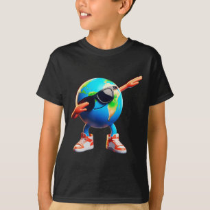 Camiseta Dabbing Earth Funny Earth Day 2024 Niños Chicas
