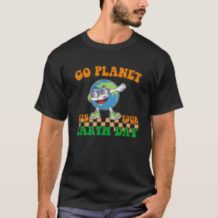 Camiseta Dabbing Earth Mens Niños Chicas del Día de la Tier
