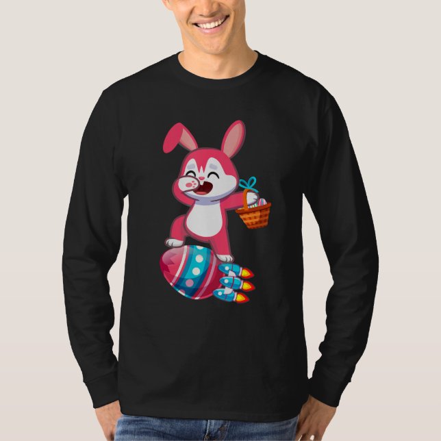 Camiseta Dabbing Easter Bundy Chica Dab Easter Day Basket S (Anverso)