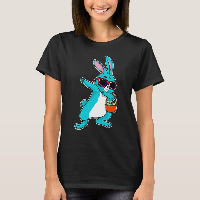 Camiseta Dabbing Easter Bunny Boy Dab Easter Day Basket (Anverso)