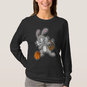 Camiseta Dabbing Easter Bunny Kids Basketball Basket Stuffe