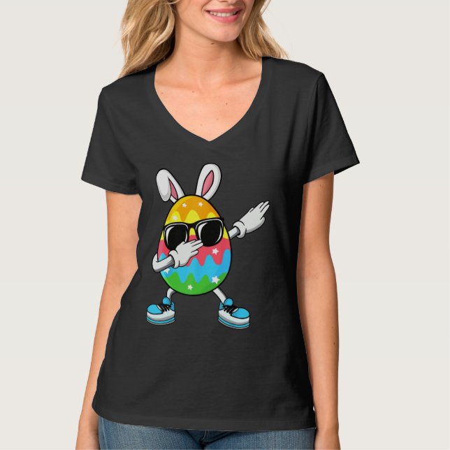 Camiseta Dabbing Easter Egg for Boys Girls Kids Happy Easte (Anverso)