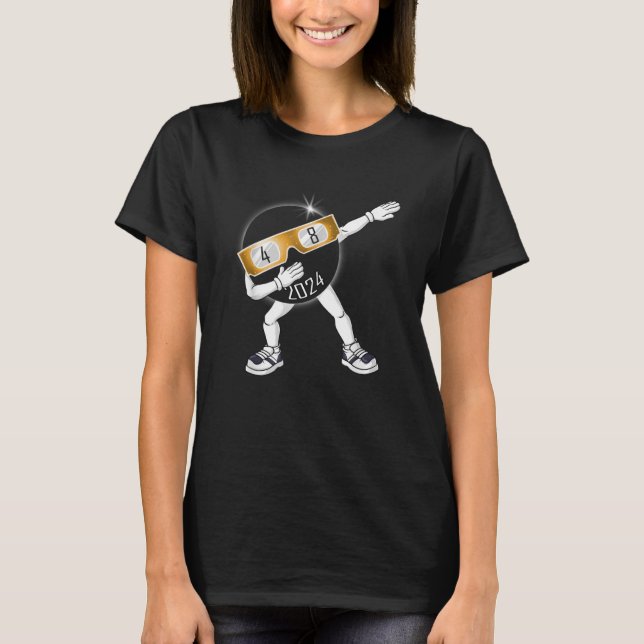 Camiseta Dabbing Eclipse solar total 04 08 2024 Dab Boys K (Anverso)