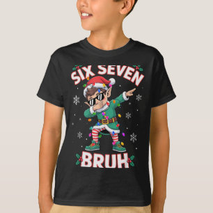 Camiseta Dabbing Elf Seis Siete Bruh Navidad 67 Meme Xmas