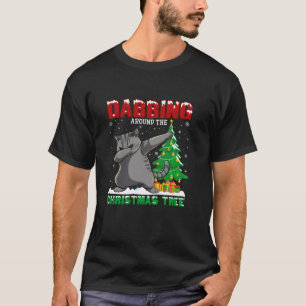 Camiseta Dabbing en torno a navidad navideña Gato Ragdoll