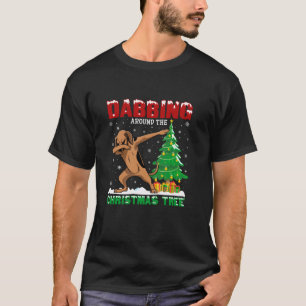 Camiseta Dabbing en torno al árbol de navidad perro conhoun