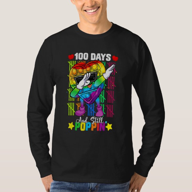 Camiseta Dabbing Fidget Toy 100 Días De Escuela Todavía Pop (Anverso)